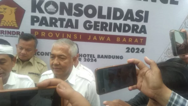 Ketua DPD PArtai Gerindra Jawa Barat Amir Mahpud alias Haji Aming