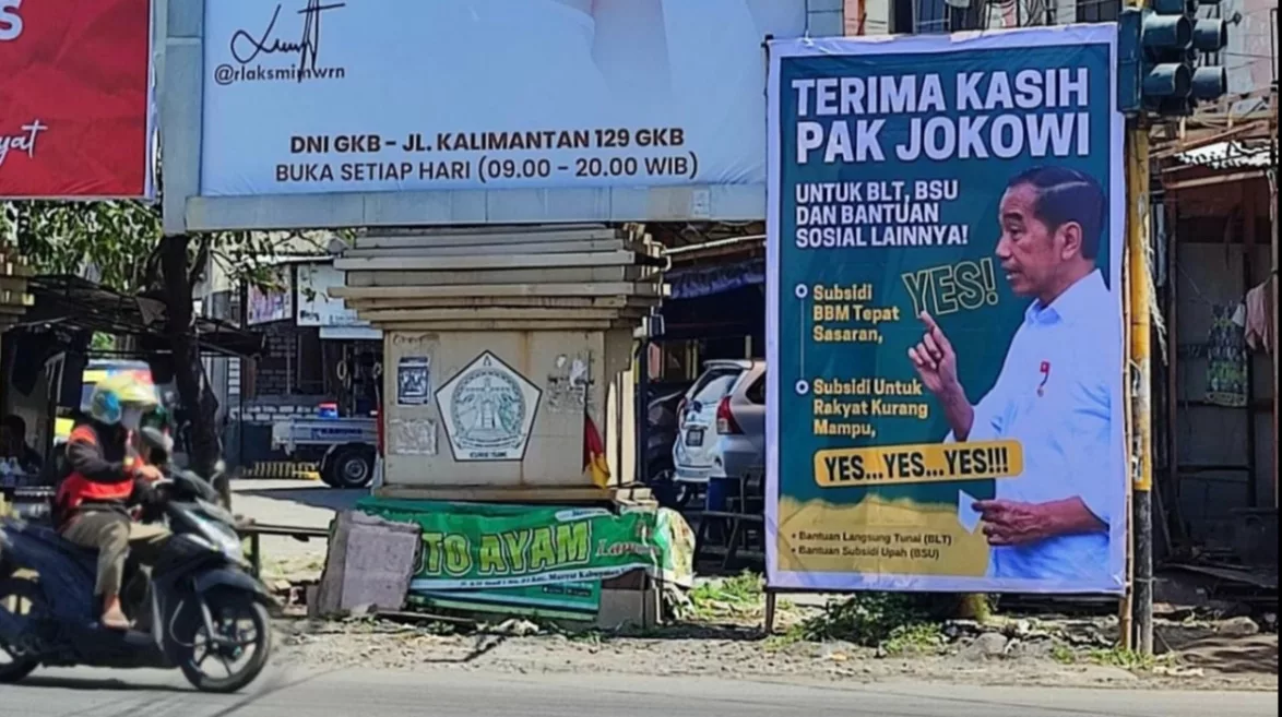 Spanduk Ucapan Terimakasih Buat Presiden Jokowi