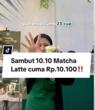 Promo 10.10 Makanan - Feel matcha