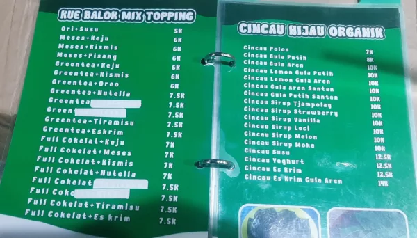 Salah satu menu di WARNING Kuliner Dago (dokumen pribadi)