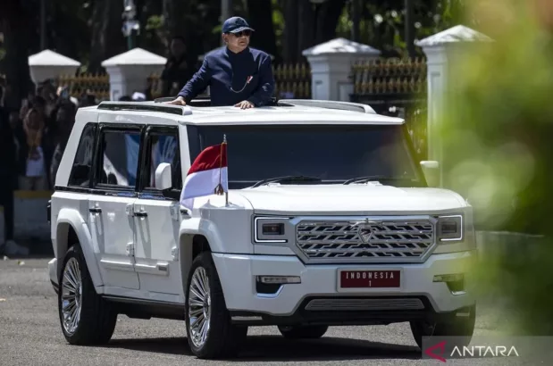 Spesifikasi MV3 Garuda Limousine, Mobil Presiden Prabowo Rancangan PT Pindad/ Antara News