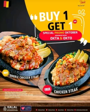  Daftar Terlengkap Puluhan Promo 10.10 Makanan Hari Ini - Solo.steak