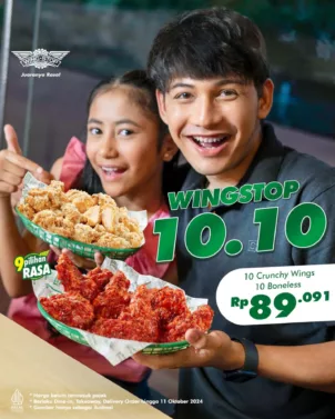  Daftar Terlengkap Puluhan Promo 10.10 Makanan Hari Ini - Wingstop