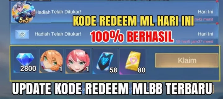 Kode Redeem ML Masih Aktif Dapatkan Hadiah Menarik Sekarang!