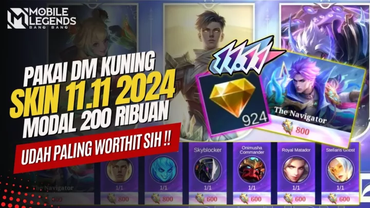 Kumpulan Kode Redeem Mobile Legends 14 November 2024 Diamond Kuning 11 11