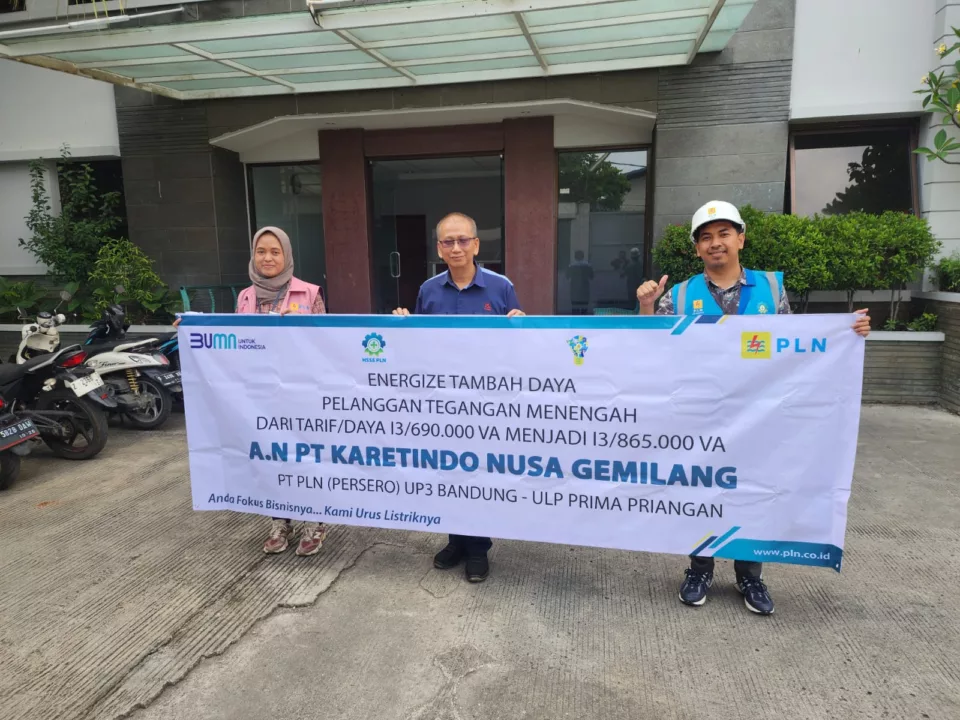 PLN UP3 Bandung Dukung Peningkatan Produksi PT Karetindo Nusa Gemilang