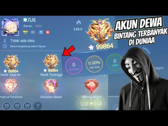 SULTAN ALERT! Intip Akun ML Top Global yang Bikin Auto Melongo! Skin Complete + WR Gila