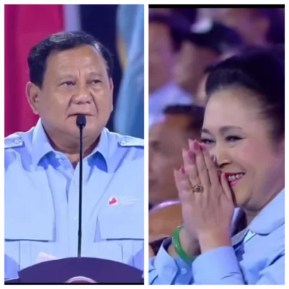 Netizen Tentang Prabowo dan Titiek: Mau balikan sendiri apa di demo dulu Pak?