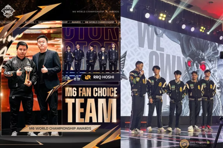 RRQ Hoshi Memenangkan Piala Ketiga di Kategori Fan Choice Team M6 World Championship (@teamrrq)