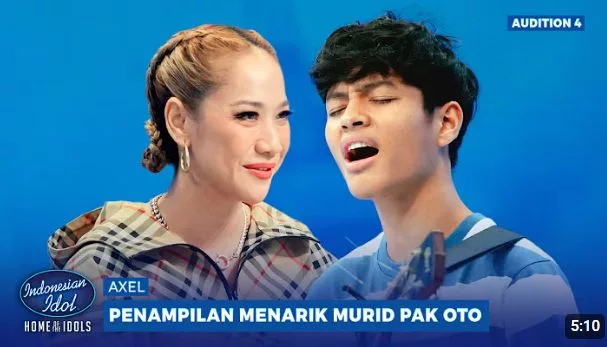 Indonesian Idol Axel (sumber: Youtube)