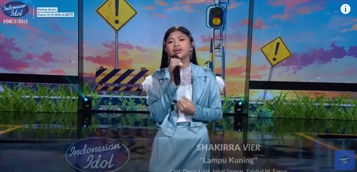 Shakirra membawakan Lampu Kuning (Youtube/Indonesian Idol)