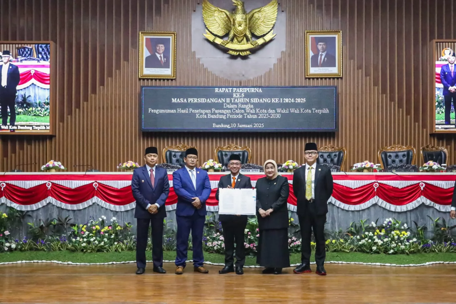 Rapat Paripurna penetapan pasangan Farhan Erwin