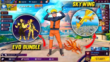 Gameplay Free Fire X Naruto Shippuden Kolaborasi Epik Tahun 2025 Ada Naruto, Sasuka dan Kawan-Kawan  