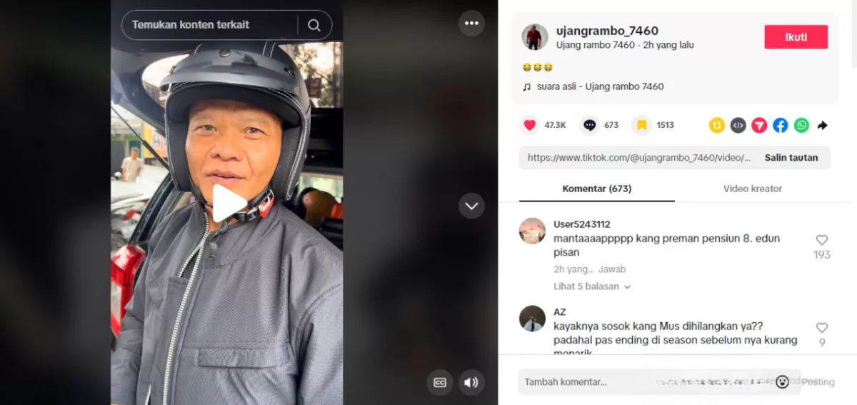 Kang Murad (Tiktok/Ujang Rambo)