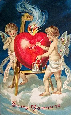 Kartu Valentine Tahun 1909. (Wikipedia)