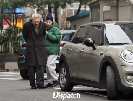 Kim Min Hee dan Hoo Sang Hoo. (Dispatch)