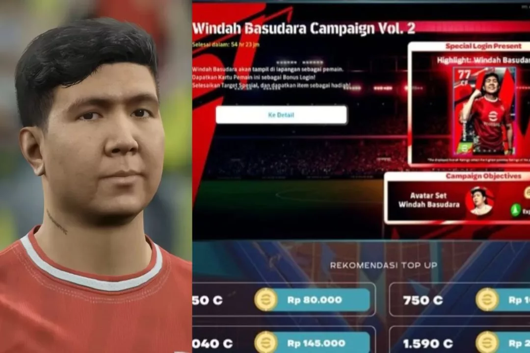 Konami Beri Windah Basudara Kartu Spesial eFootball Secara Gratis