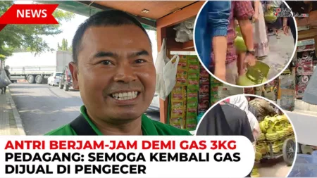 Pedagang Gorengan Antri Gas 3kg