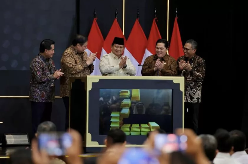 Prabowo Resmikan Bank Emas, OJK Dorong Ekosistem Bullion Nasional