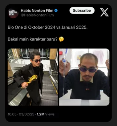 Potongan Rambut Baru, Bio One Mainkan Karakter Baru? (@habisnontonfilm)