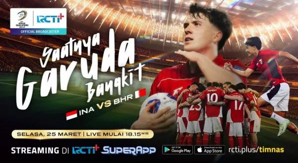 Klik Disini ! Link Live Streaming Indonesia vs Bahrain, Gratis Disini Jernih