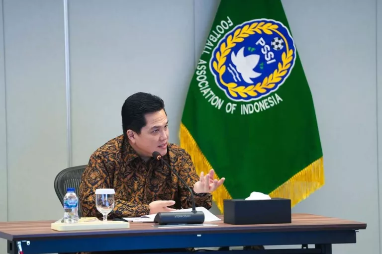 Ketum PSSI, Erick Thohir, pastikan keamanan untuk laga Timnas Indonesia vs Bahrain di SUGBK pada 25 Maret 2025