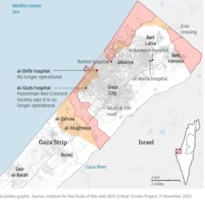 Lokasi Rumah Sakit Al Shifa di Gaza Palestina