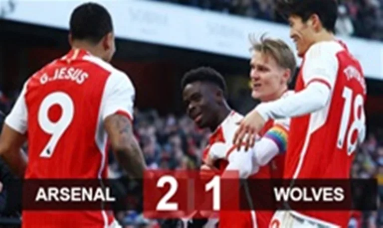 Arsenal 2-1 lawan Wolves di Liga Ingris
