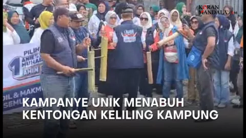 Kampanye Unik Menggunakan Kentongan