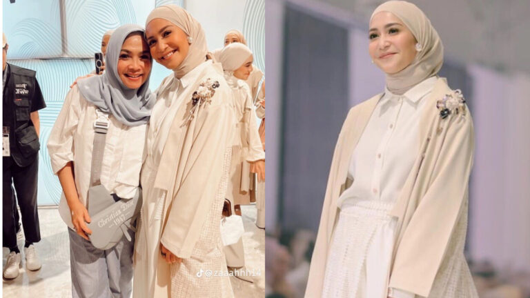 Tampil Pakai Hijab di atas Catwalk, Caca Tengker Banjir Pujian, Netizen: Berkelas Banget!