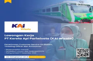 KAI Wisata Buka Loker Lulusan SMA, SMK, D3, S1