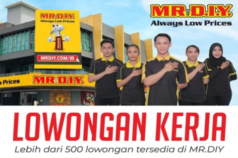 MR DIY Buka Loker Lulusan SMA dan SMK Sebanyak 5 Posisi, Klik Link Daftar di Sini!