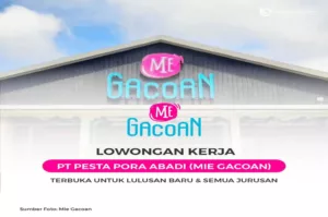 Info lowongan kerja atau loker dari Mie Gacoan cabang Bandung, simak syarat dan cara daftarnya di dalam artikel ini