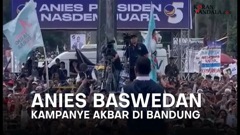 Bandung Lautan Amin, Anies Berkampanye di Tegallega Bandung