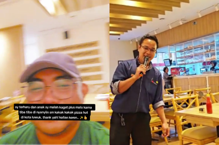 Momen Haru Seorang Ayah Rayakan Ulang Tahun Anaknya Berdua, Tiba-Tiba Para Karyawan Restaurant Ikut Bernyanyi