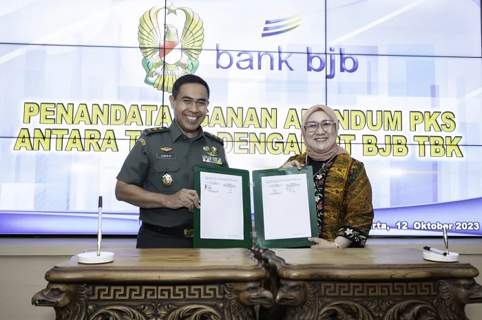 bank bjb pererat sinergi dengan TNI AD.