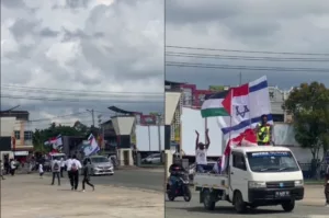 Warga Papua Lakukan Aksi Damai, Netizen Soroti Ukuran Bendera Israel