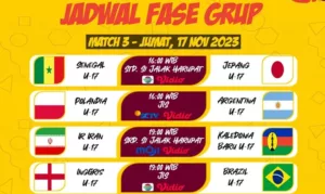 Jadwal Piala Dunia U-17 hari ini