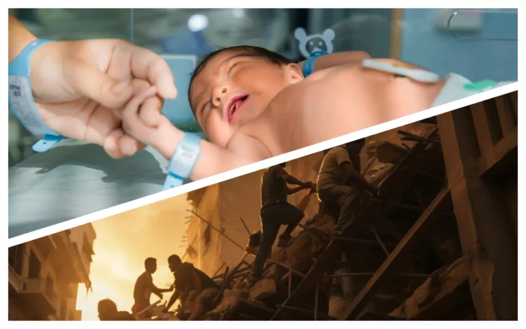 Ilustrasi kondisi bayi prematur di Gaza
