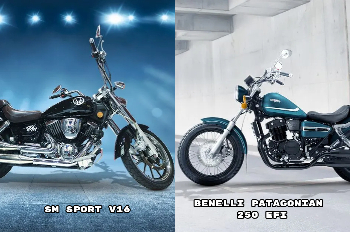 Cuma 700 Ribuan! Ini Perbandigan Motor Benelli Patagonian 250 EFI dan SM Sport V16, Desainnya Mirip Harley Davidson!