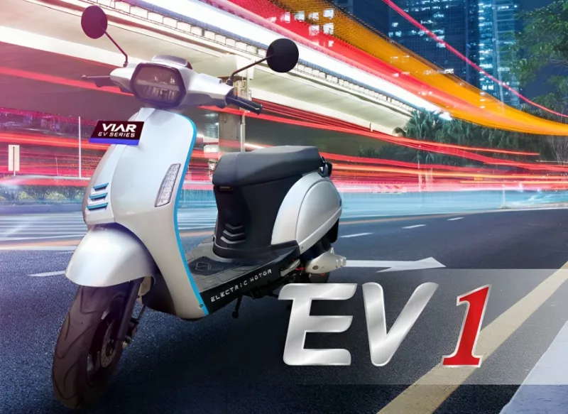 Punya Desain Mirip Vespa, Motor Listrik Viar EV1 Bisa Dibeli secara Kredit, Cicilan per Bulannya Mulai 500 Ribuan