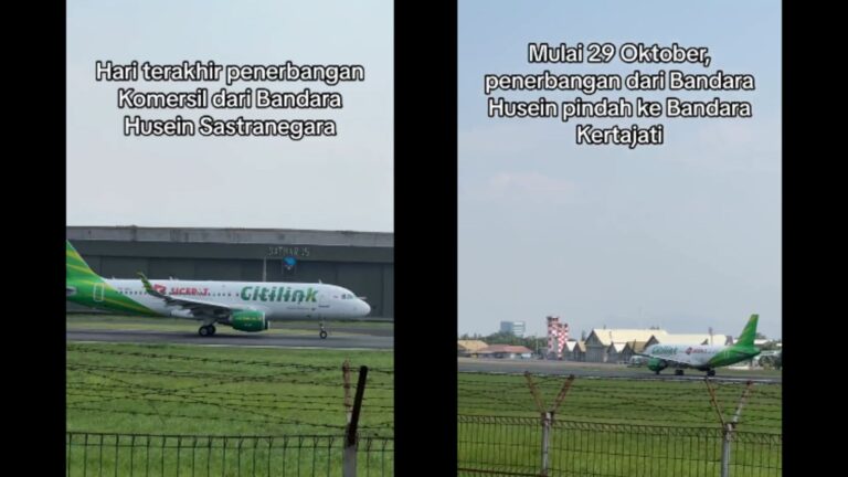 Momen Terakhir Pesawat Terbang Lepas Landas dari Bandara Husein Sastranegara, Netizen : I Will Miss This Airport So Much