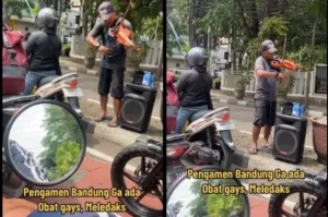 Bak Musisi Profesional, Pengamen di Kota Bandung Bawakan Lagu Virus Milik Beethoven