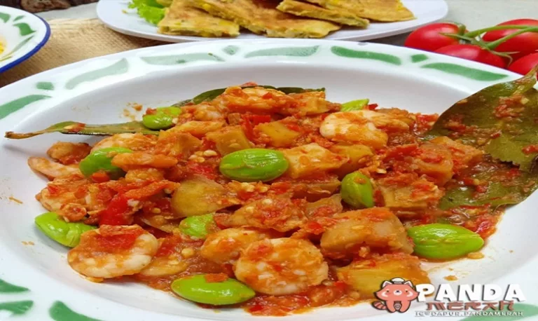 resep sambal udang kentang pete