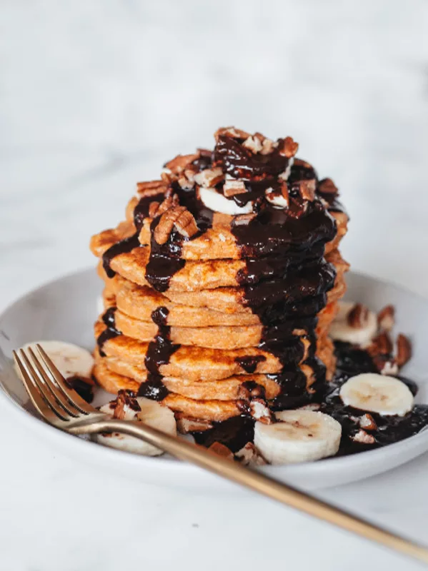Resep Pancake Ubi Jalar Sirup Cokelat, Sarapan Sehat dan Lezat untuk Diet
