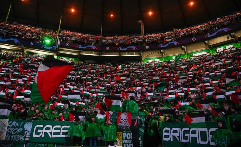 Hukuman UEFA di Depan Mata, Suporter Celtic Tetap Kibarkan Bendera Palestina